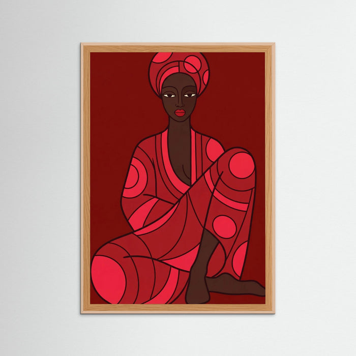 Rose Wood Crimson Contemplation