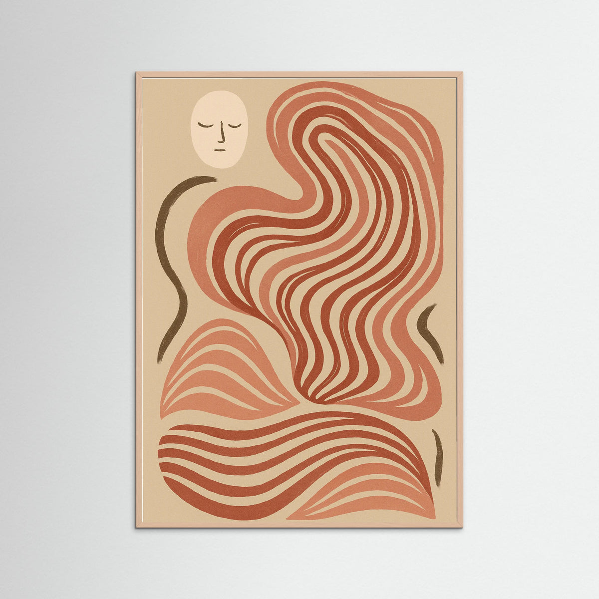 Rose Wood Crimson Curves