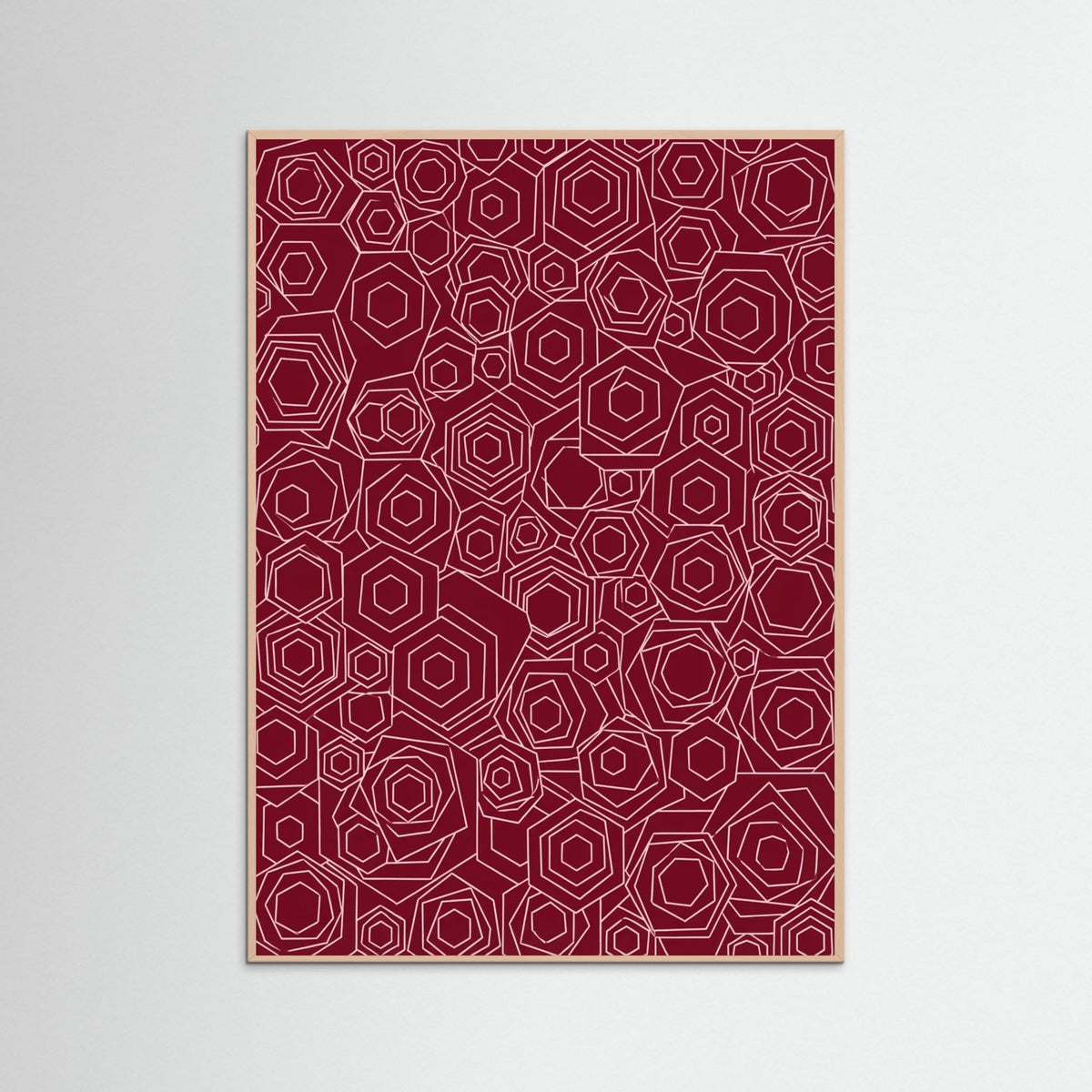 Rose Wood Crimson Entanglement