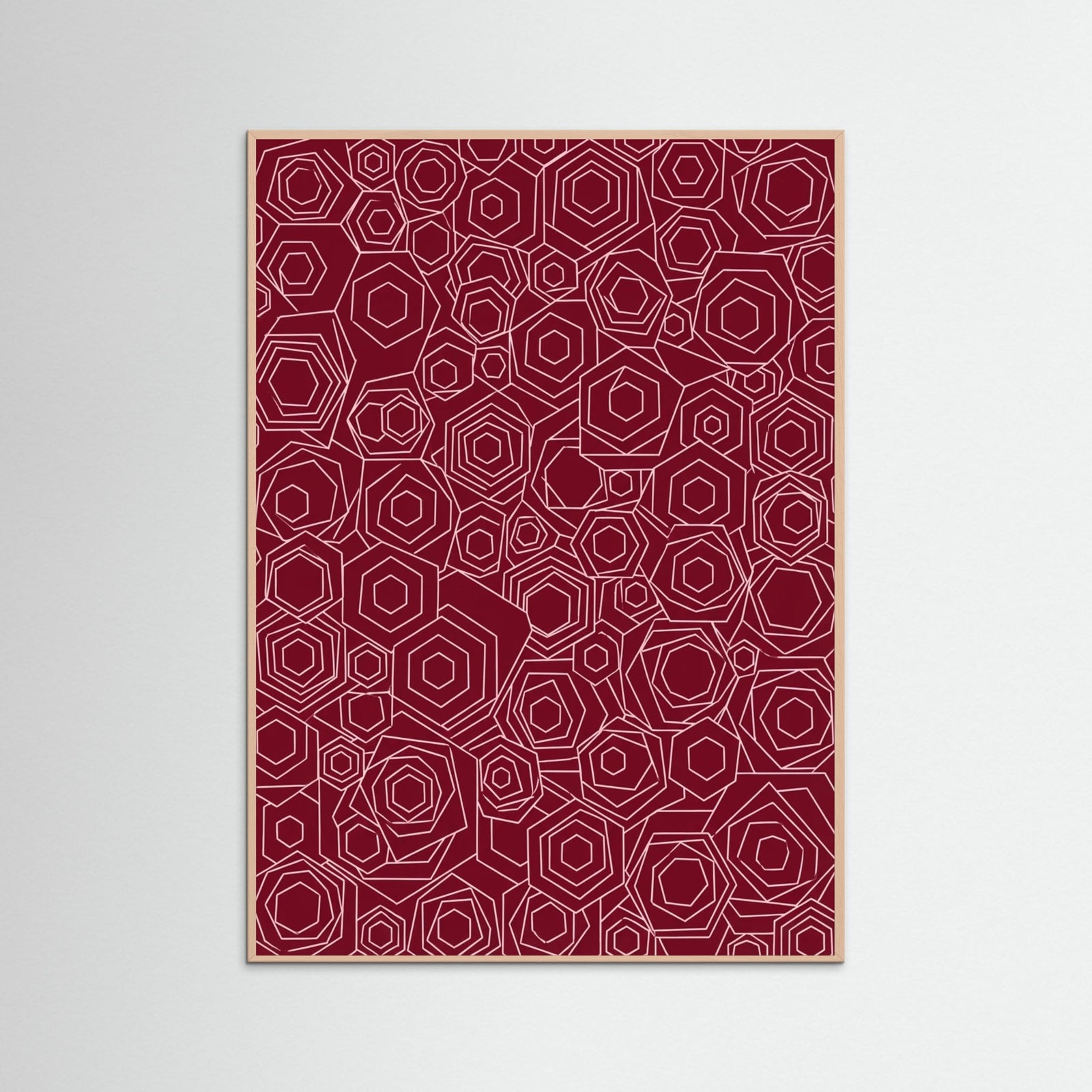 Rose Wood Crimson Entanglement