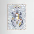Crustacean Core grey -juliste – juliste ja taidepainatus