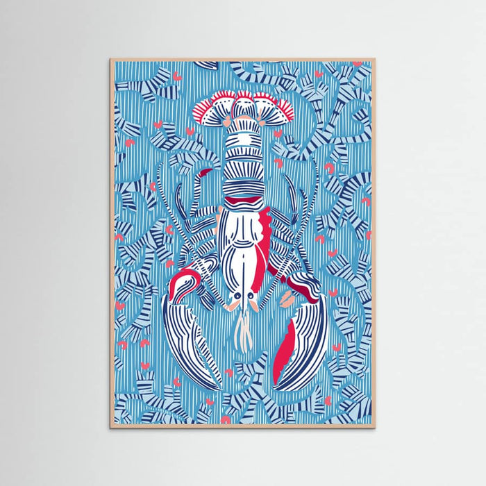 Crustacean Core summer blue Poster – poster and art print
