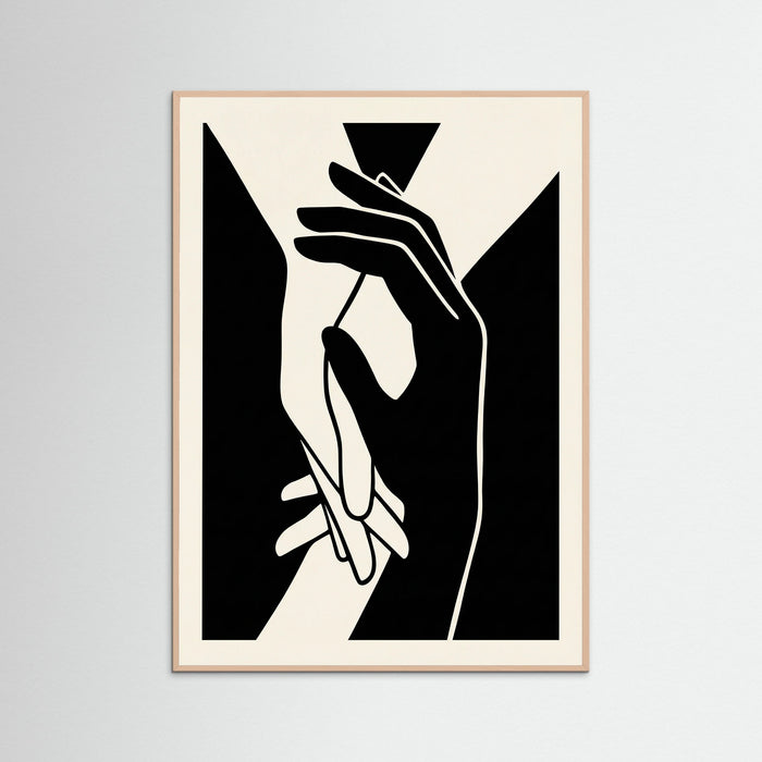 Rose Wood Cubist Embrace