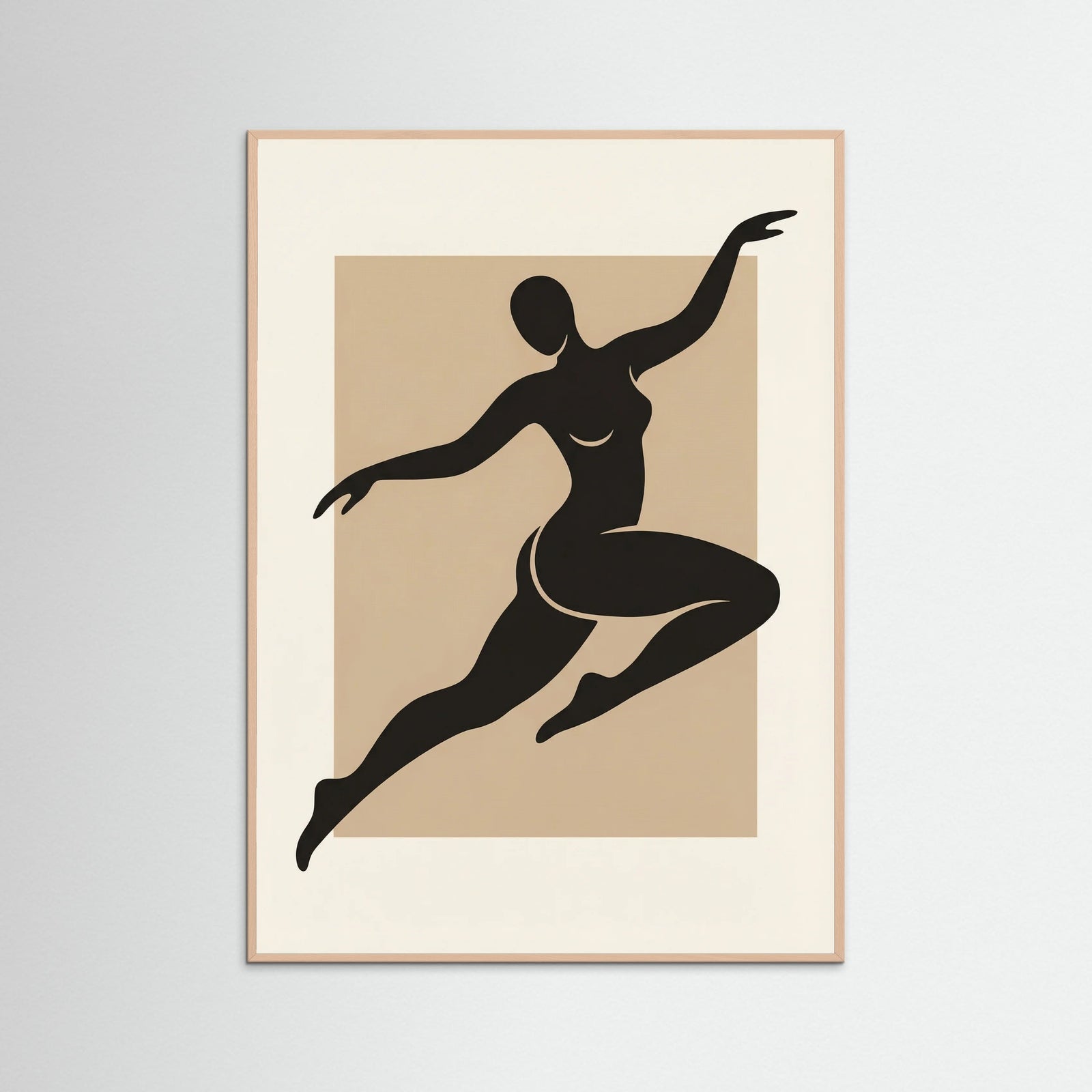 Rose Wood Curved Silhouette