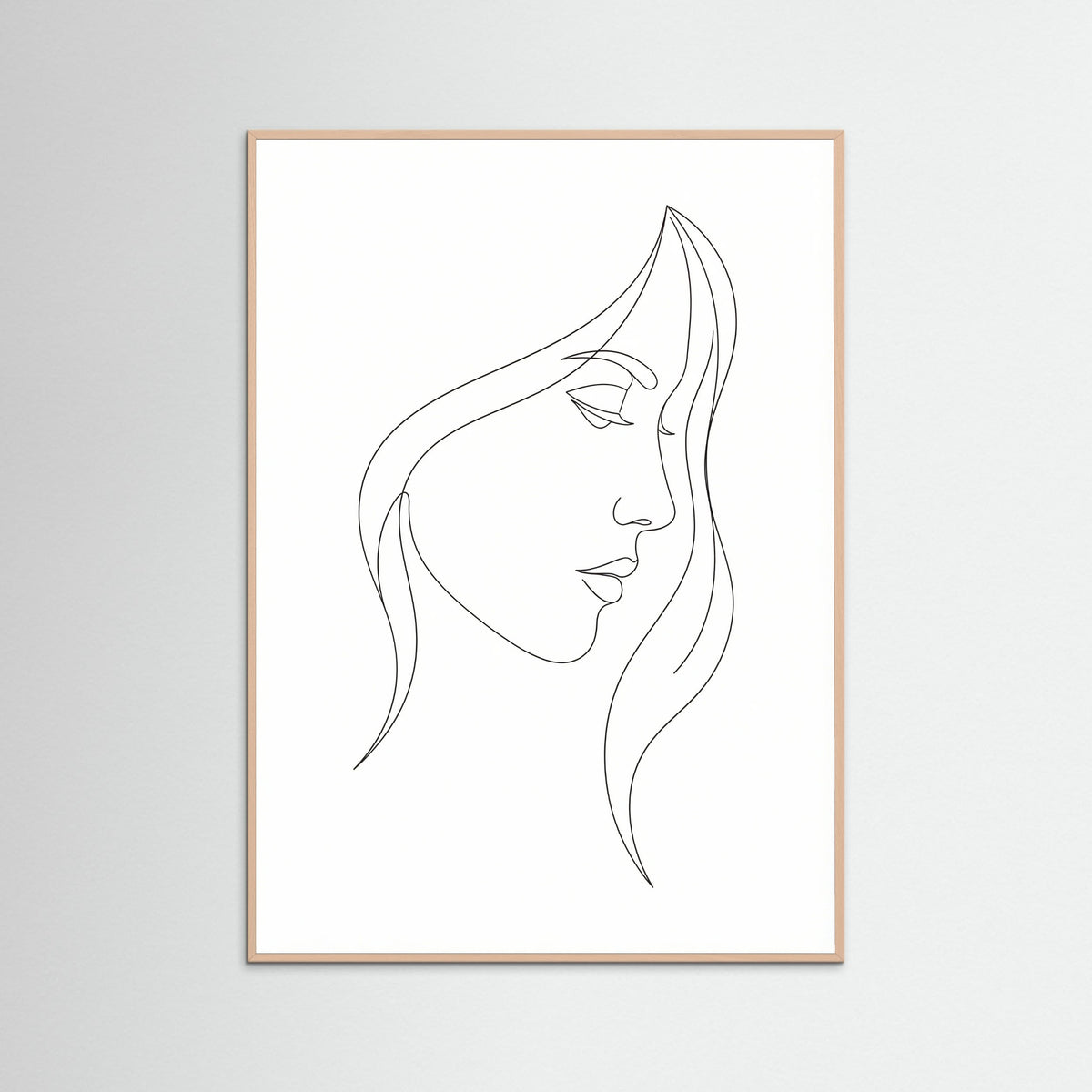 Rose Wood Curved Silhouette
