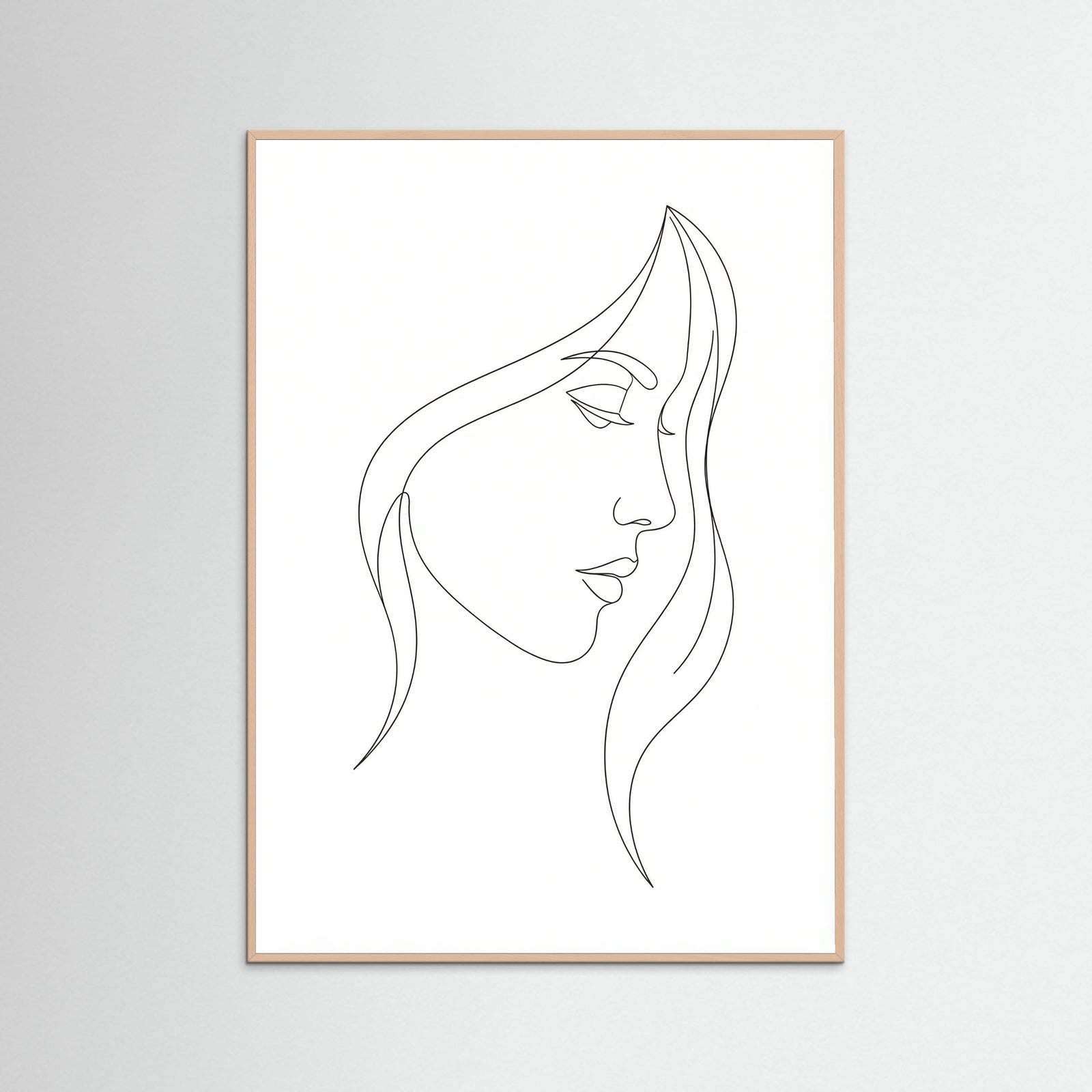 Rose Wood Curved Silhouette