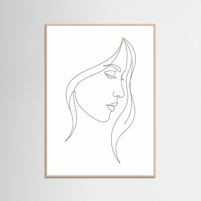 Rose Wood Curved Silhouette
