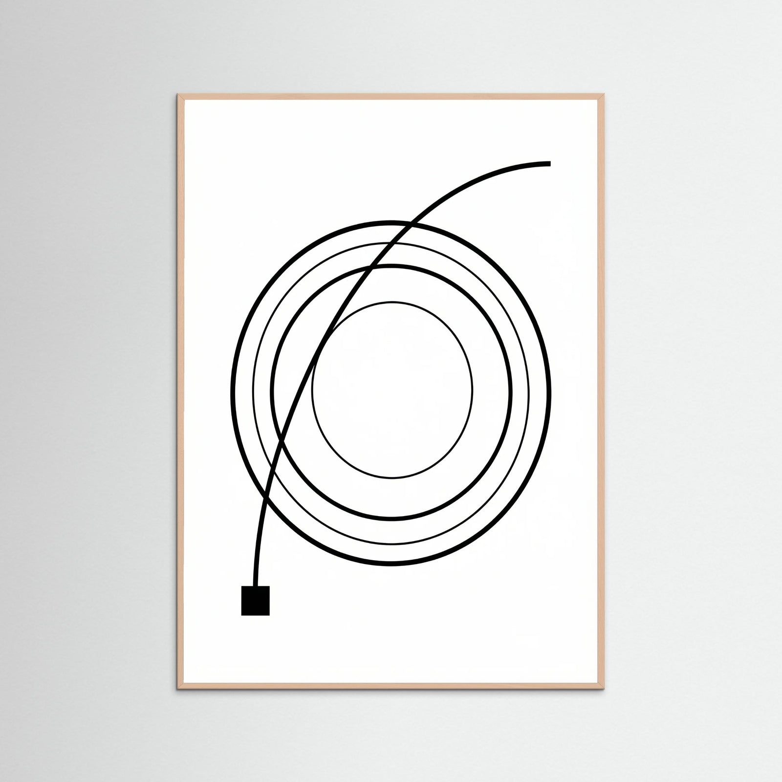 Rose Wood Curved Trajectory