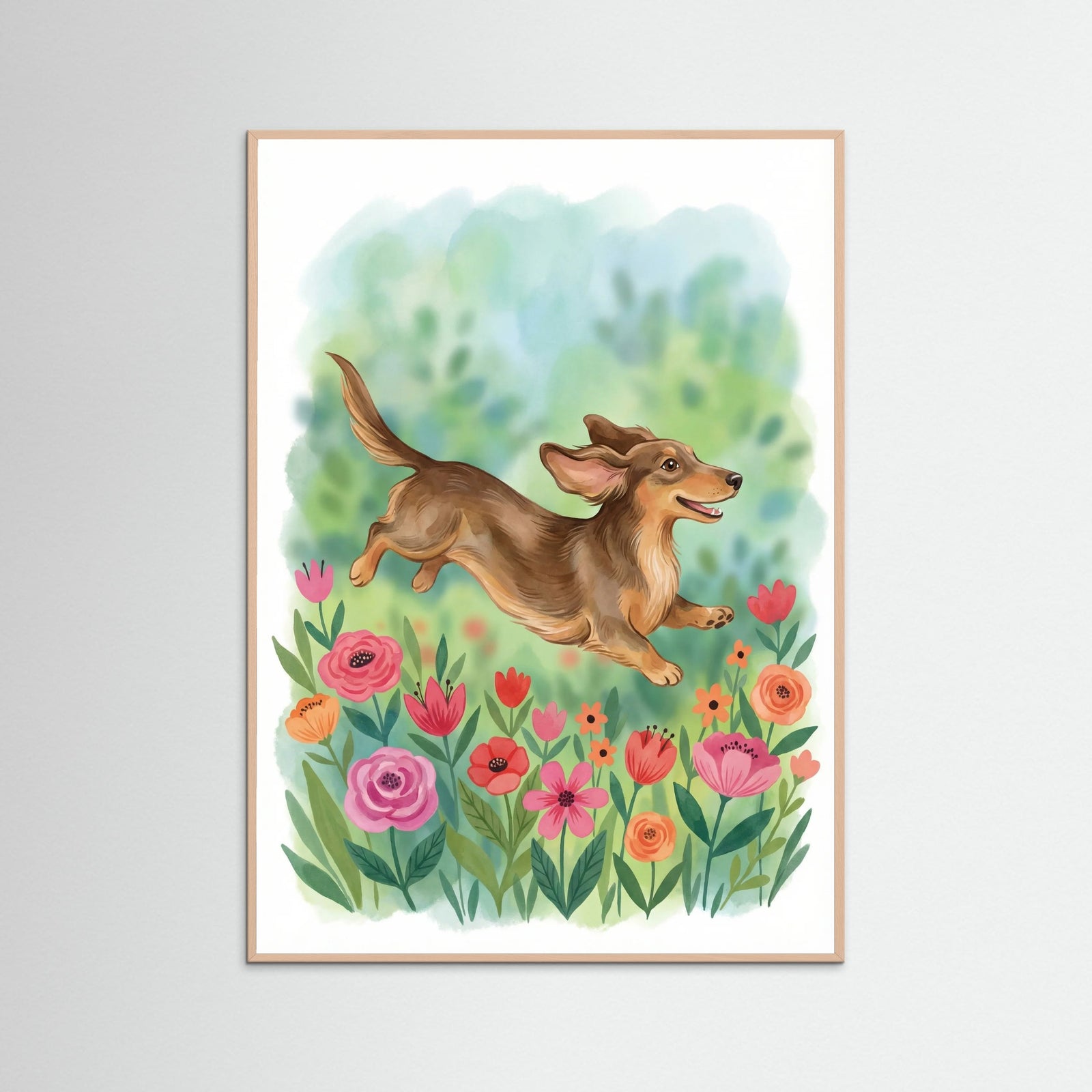 Rose Wood Dachshund Trio