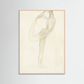 Rose Wood Dancing Figure Sketch