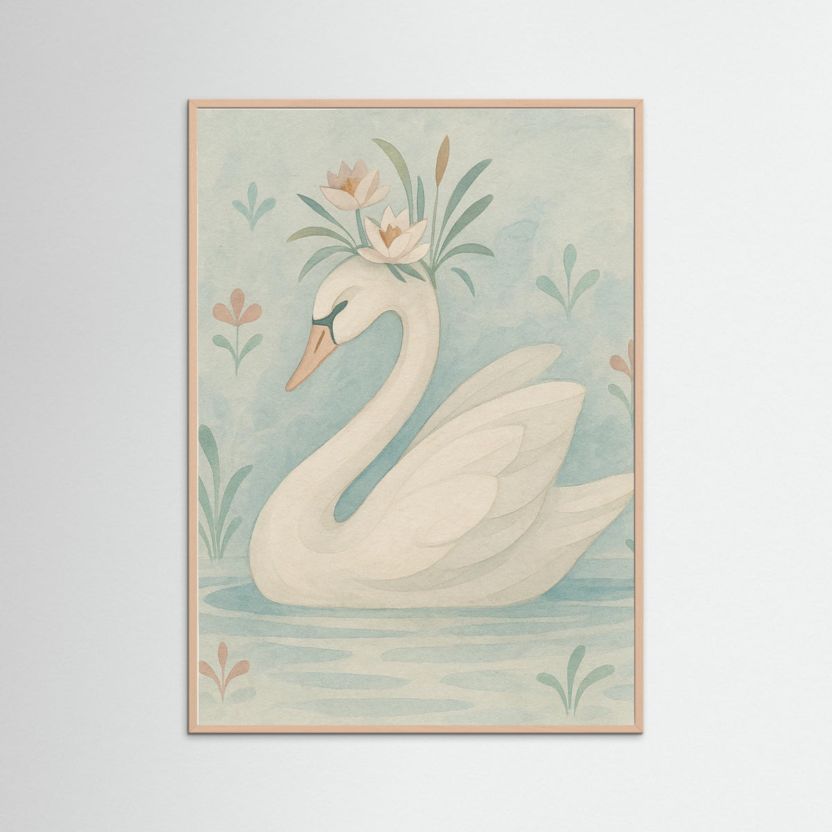 Rose Wood Delicate Swan