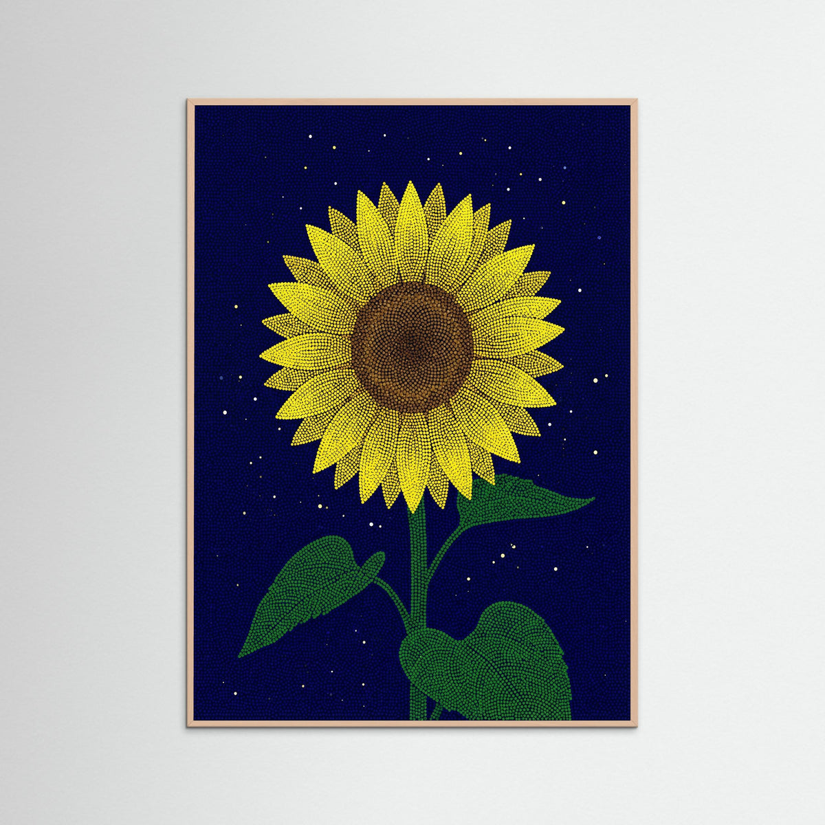 Rose Wood Dotted Floral Garden