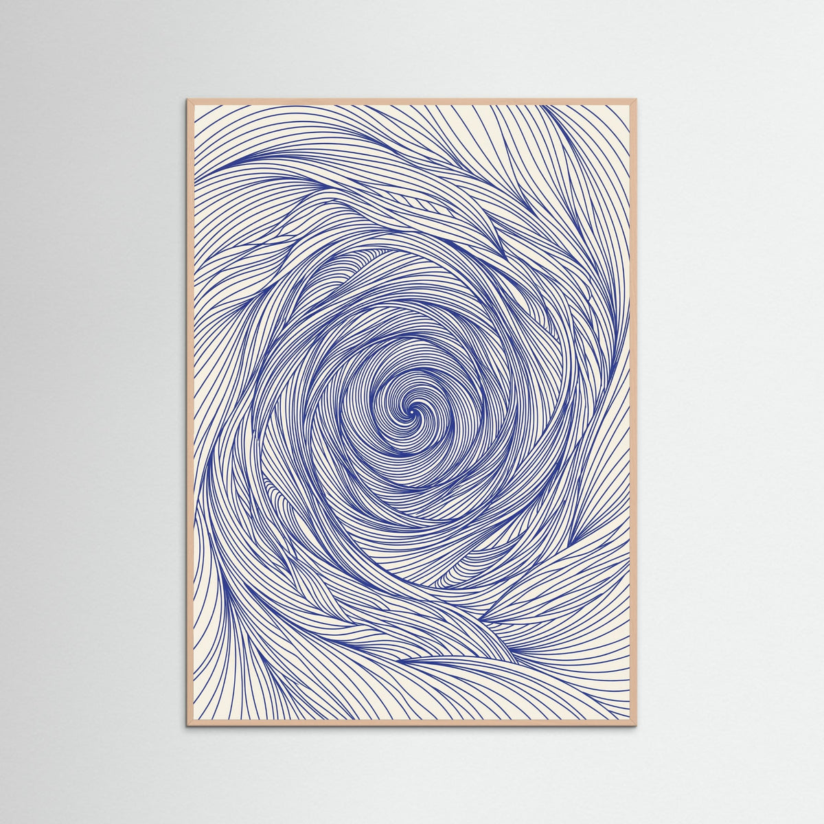 Rose Wood Dynamic Indigo Swirl