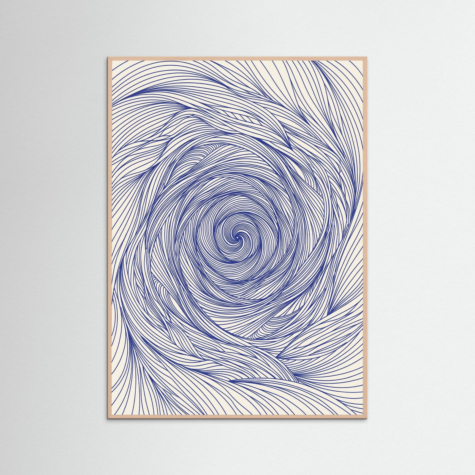 Rose Wood Dynamic Indigo Swirl