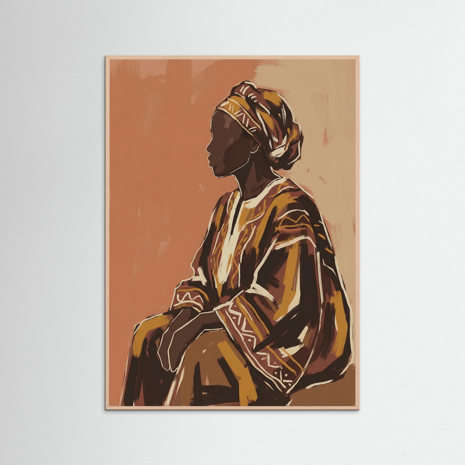 Rose Wood Earthen Figure