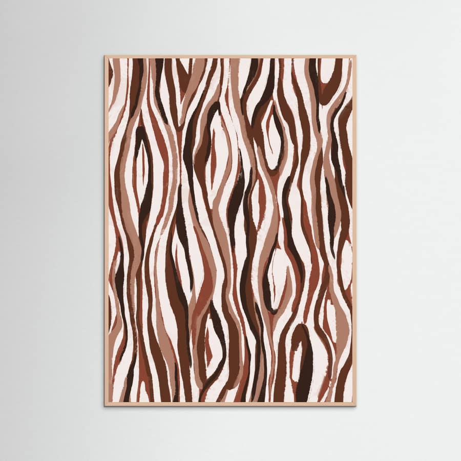 Earthy Waves Poster – poster and art print