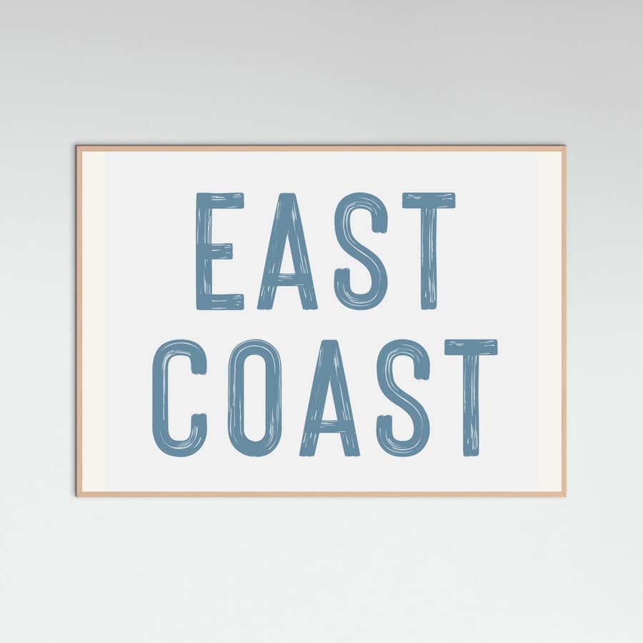 East Coast - Horizontal Poster – poster and art print