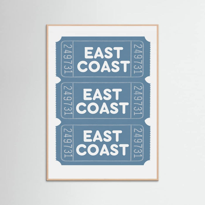 East Coast Tickets Poster – poster and art print