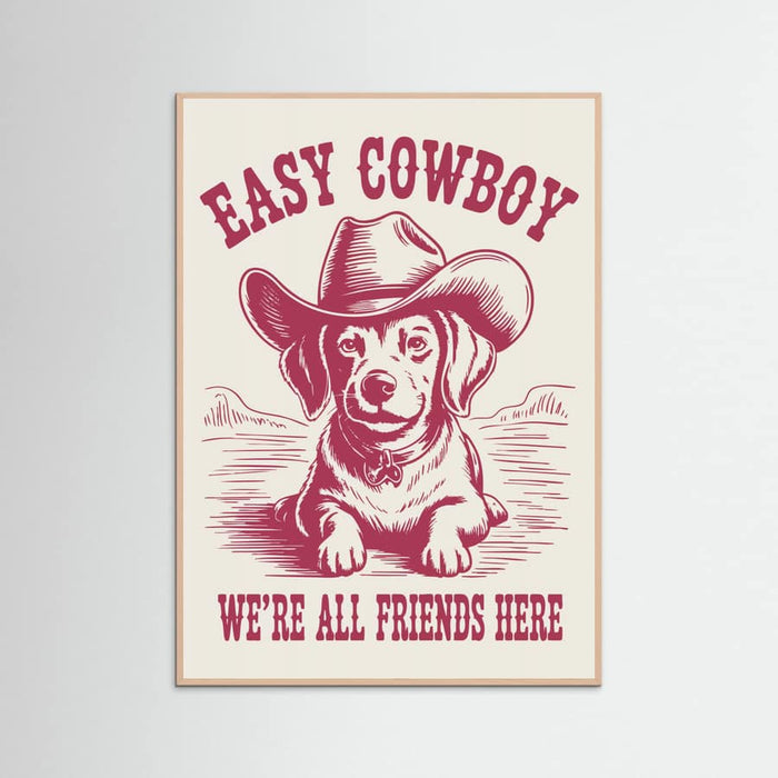 Easy Cowboy Poster – poster och konsttryck