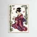 Rose Wood Elegant Fan Dance
