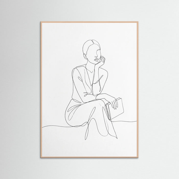 Rose Wood Elegant Silhouette