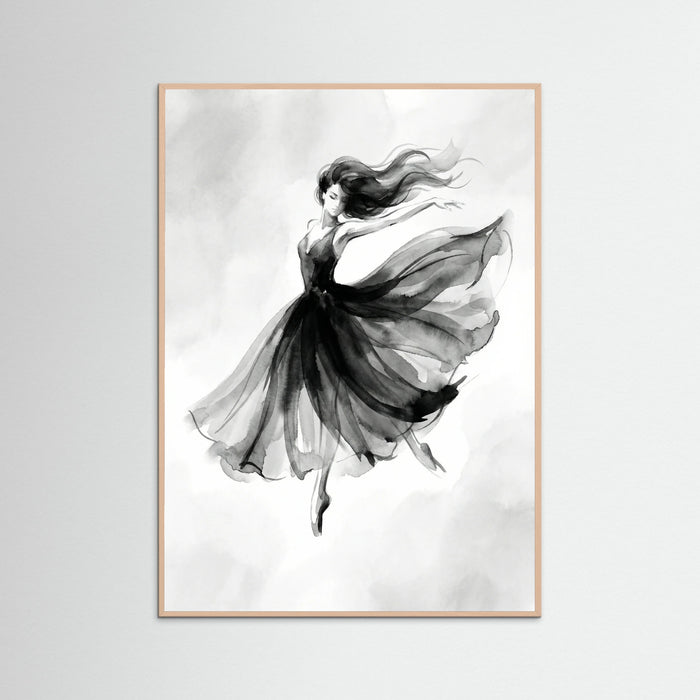 Rose Wood Elegant Silhouette