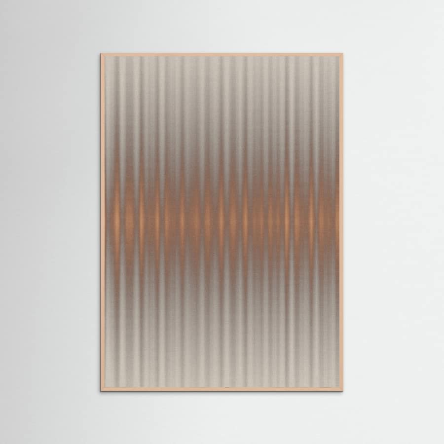 Euphoria - Gray and Orange Poster – plakat og kunsttryk
