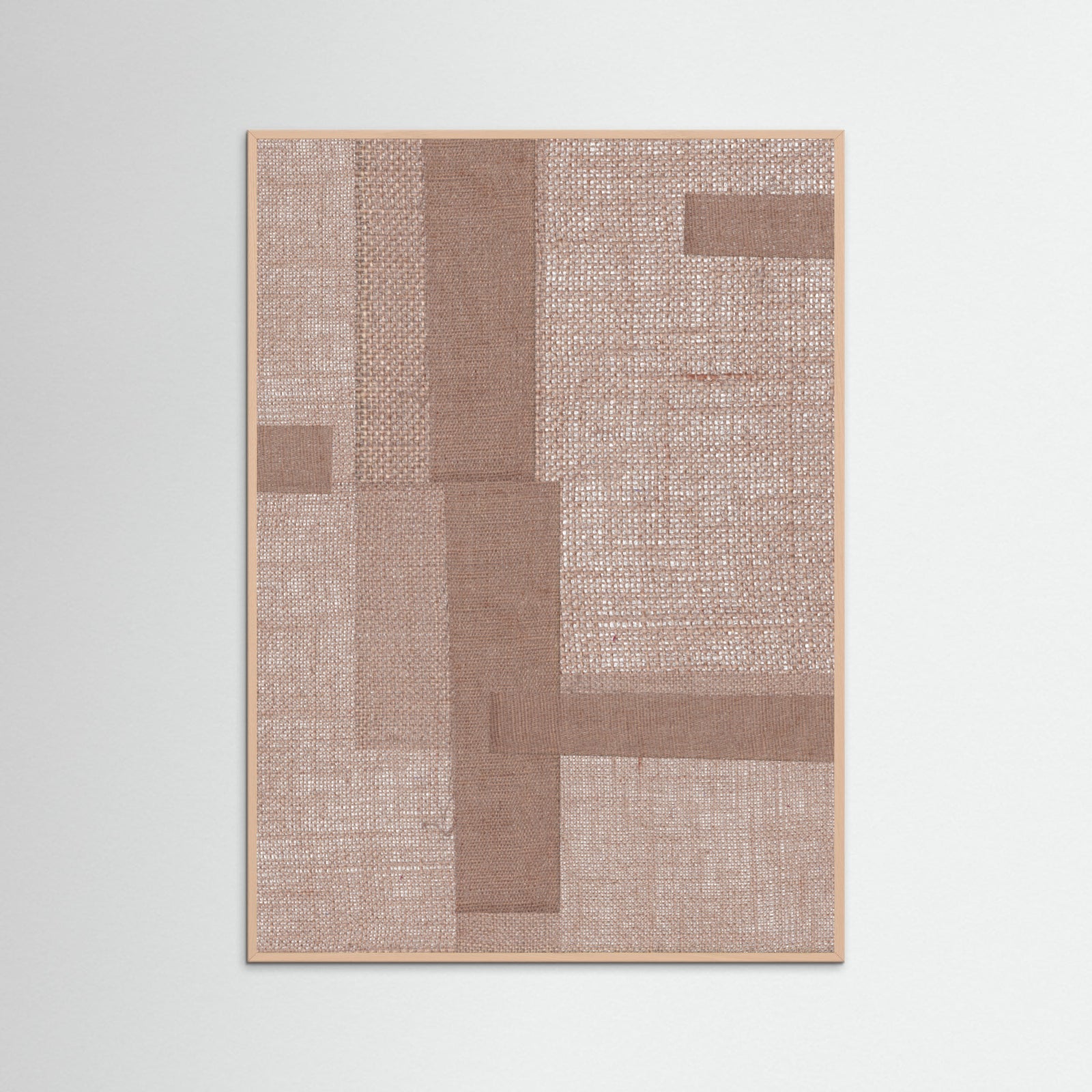Rose Wood Fabric Pattern Collage No.5 Poster