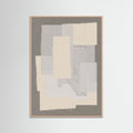 Rose Wood Fabric Pattern Collage No.7 Poster