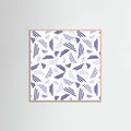Falling Triple Lines Navy Blue -juliste – juliste ja taidepainatus