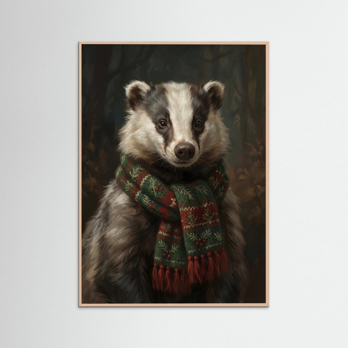 Rose Wood Festive Fowl Portrait