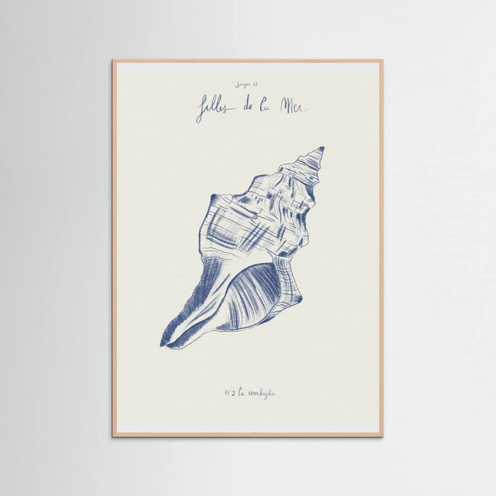 Filles de la mer n.2 - La conchiglia Poster – plakat og kunsttryk
