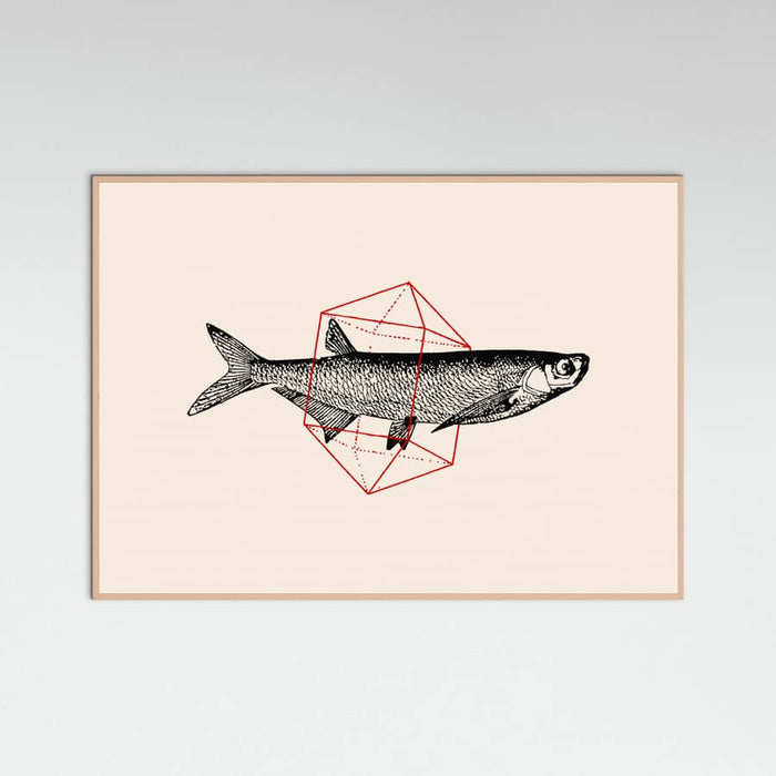Fish In Geometrics Nº2 Poster – plakat og kunsttryk