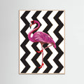 Flamingo heels Zigzag Poster – Poster und Kunstdruck