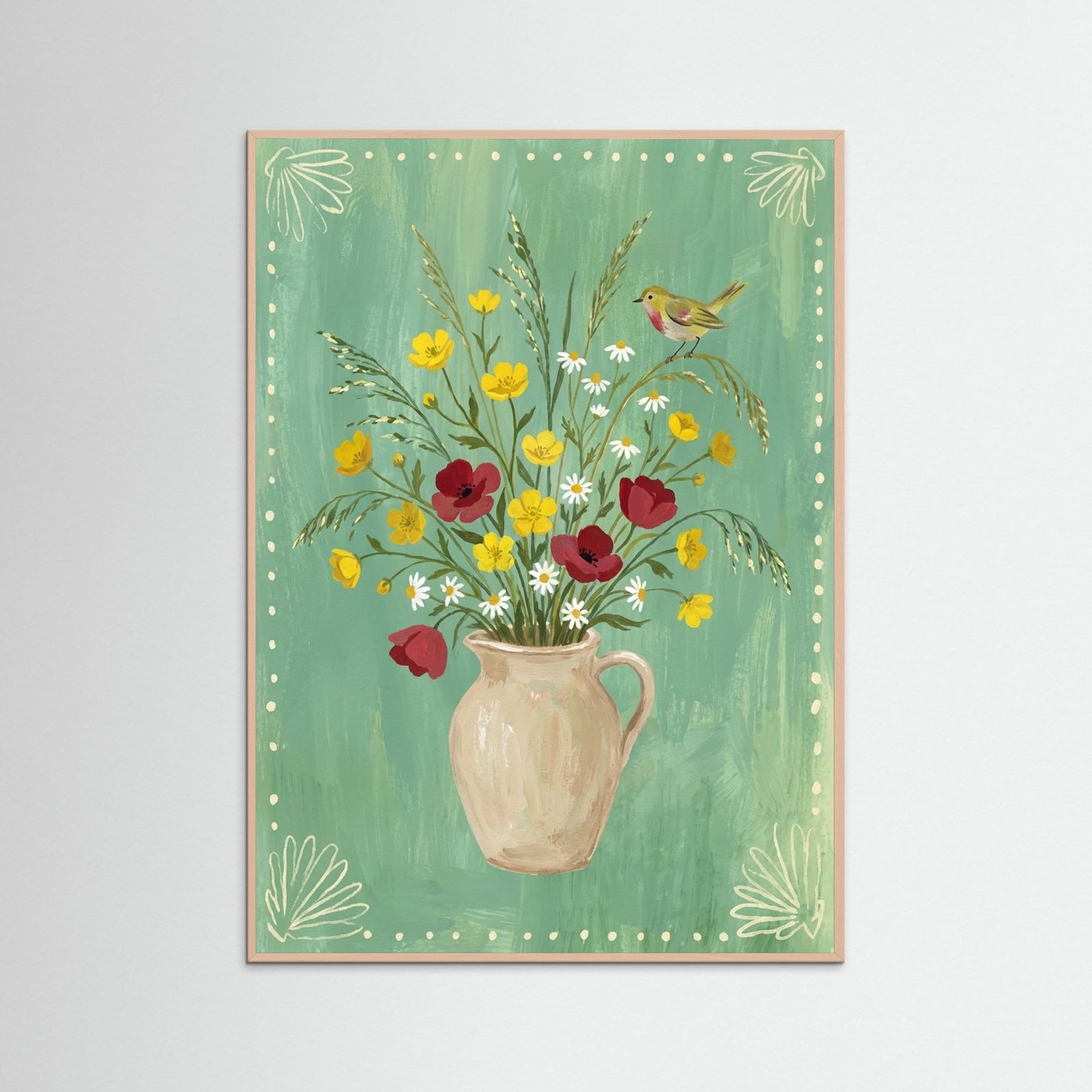 Rose Wood Floral Embrace