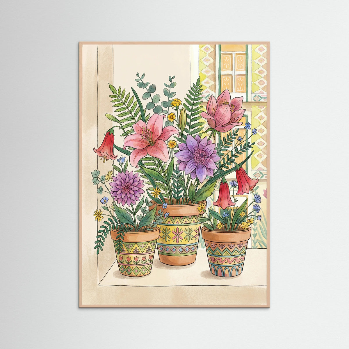 Rose Wood Floral Facade