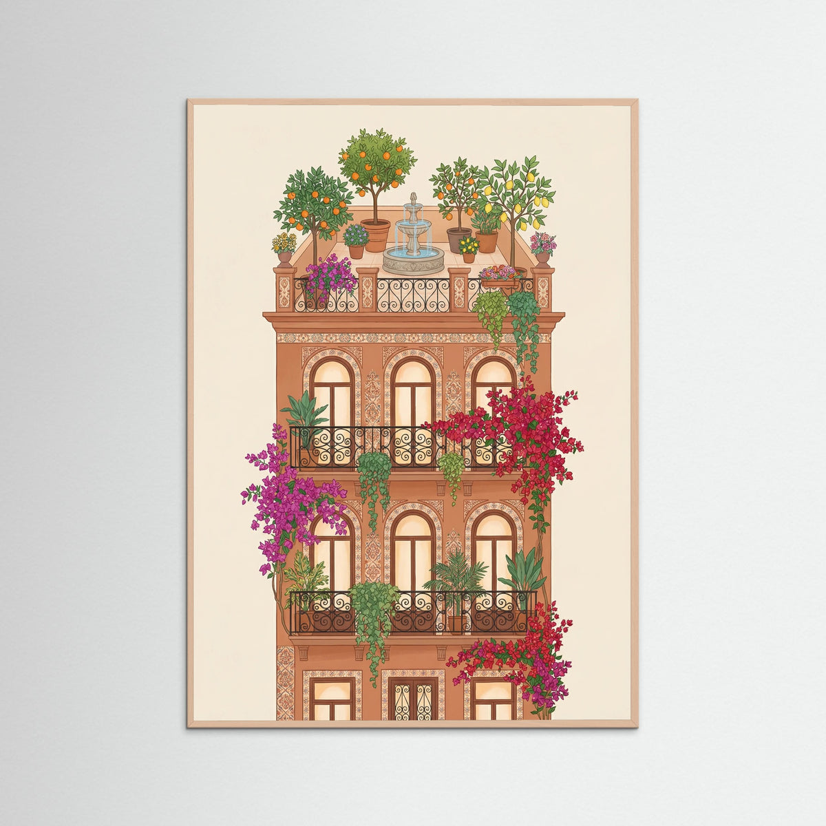 Rose Wood Floral House Facades
