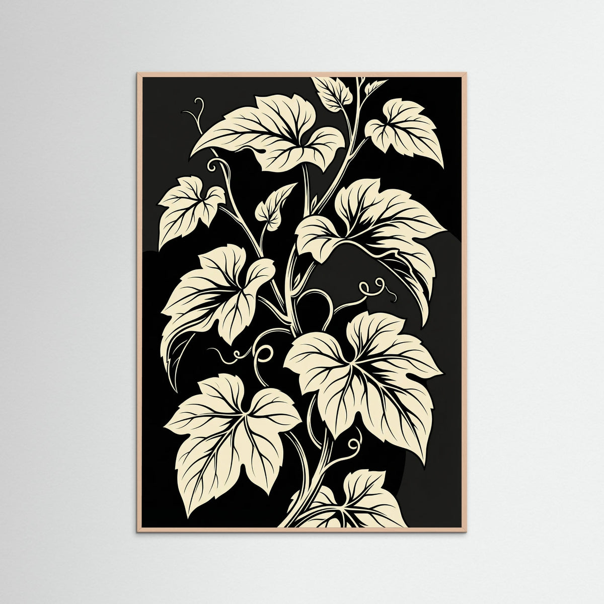 Rose Wood Floral Silhouette