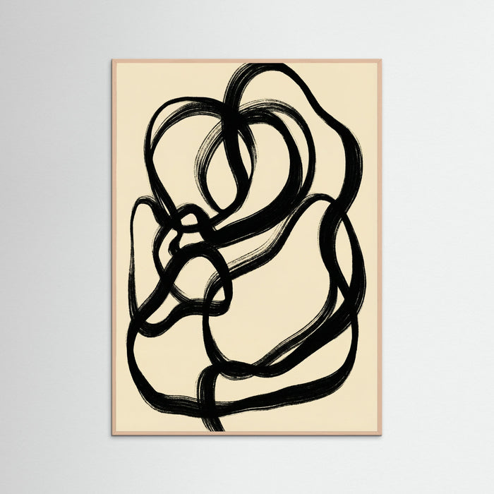 Rose Wood Flowing Abstraction