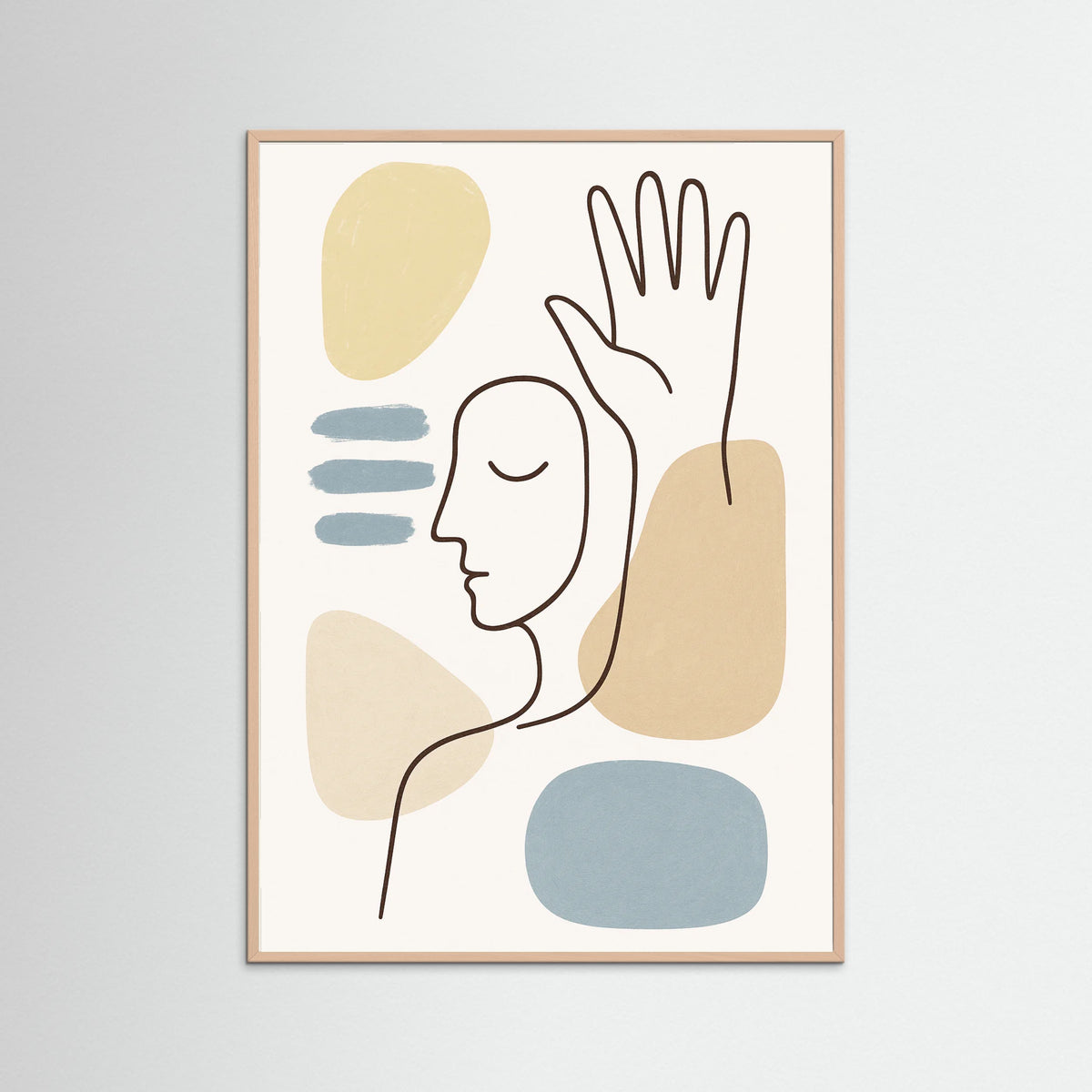 Rose Wood Flowing Lines