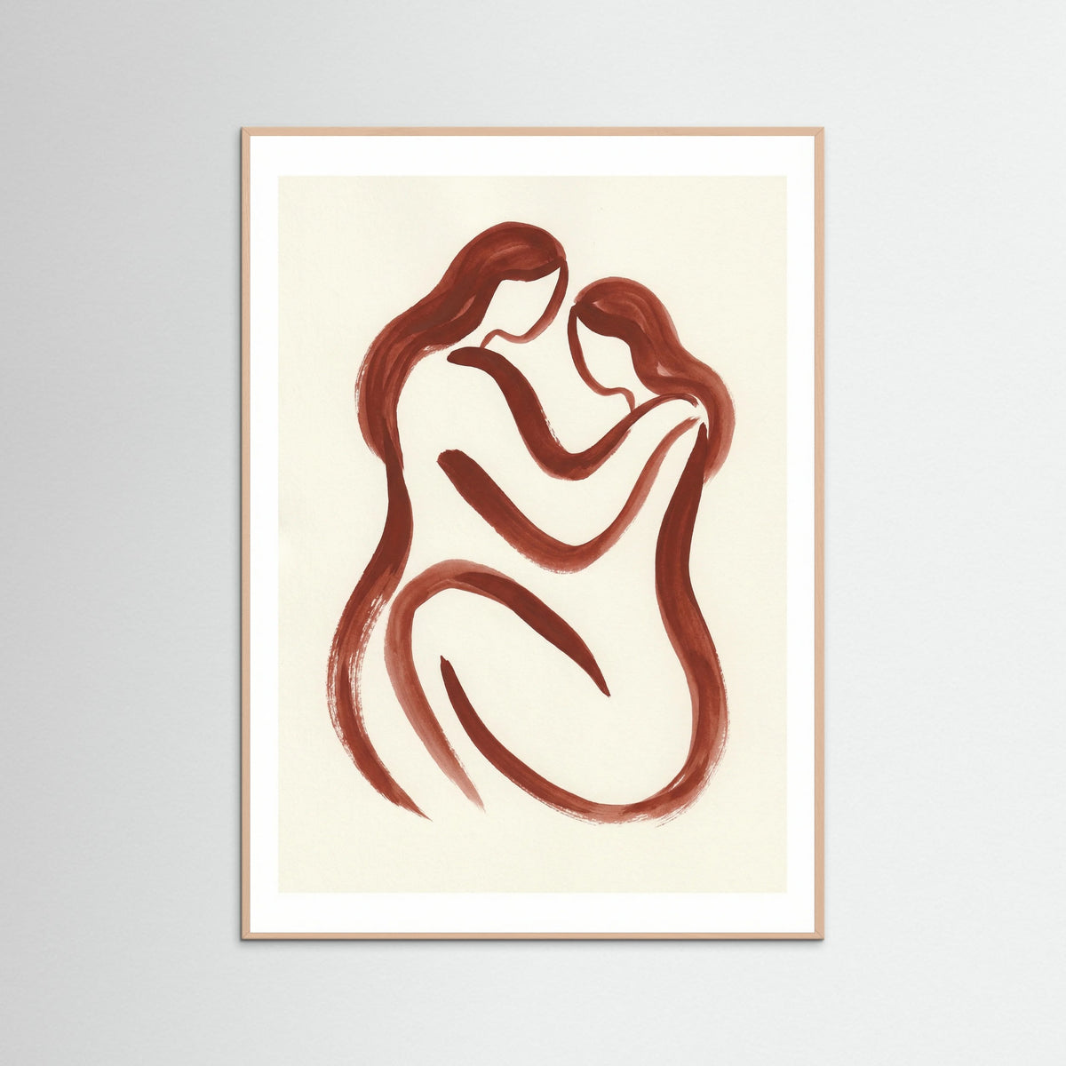 Rose Wood Flowing Red Form