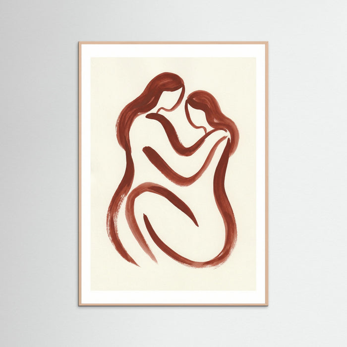 Rose Wood Flowing Red Form