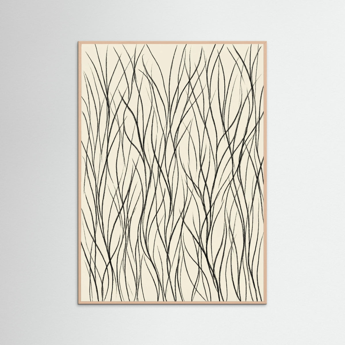 Rose Wood Flowing Rhythms Black