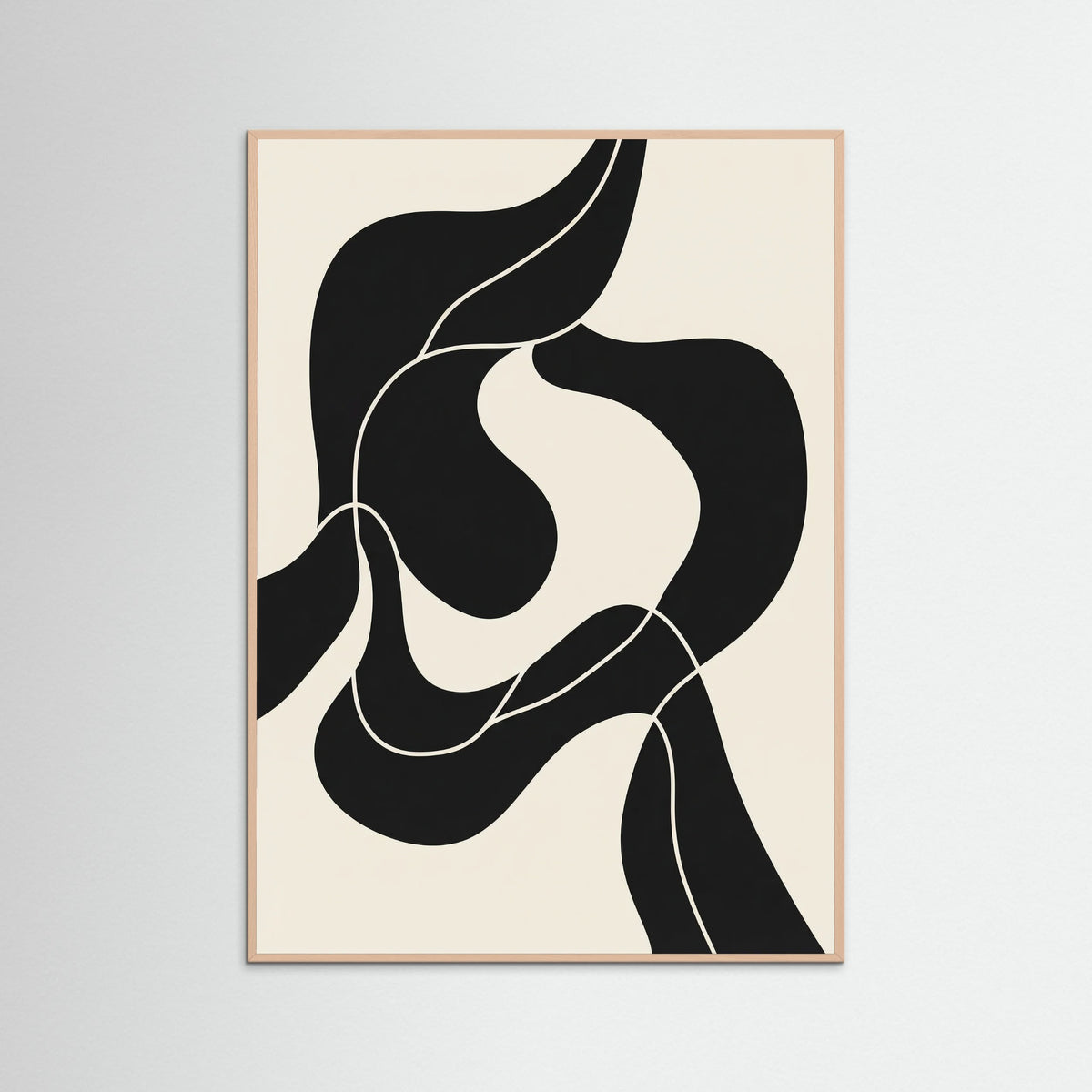 Rose Wood Fluid Forms Black