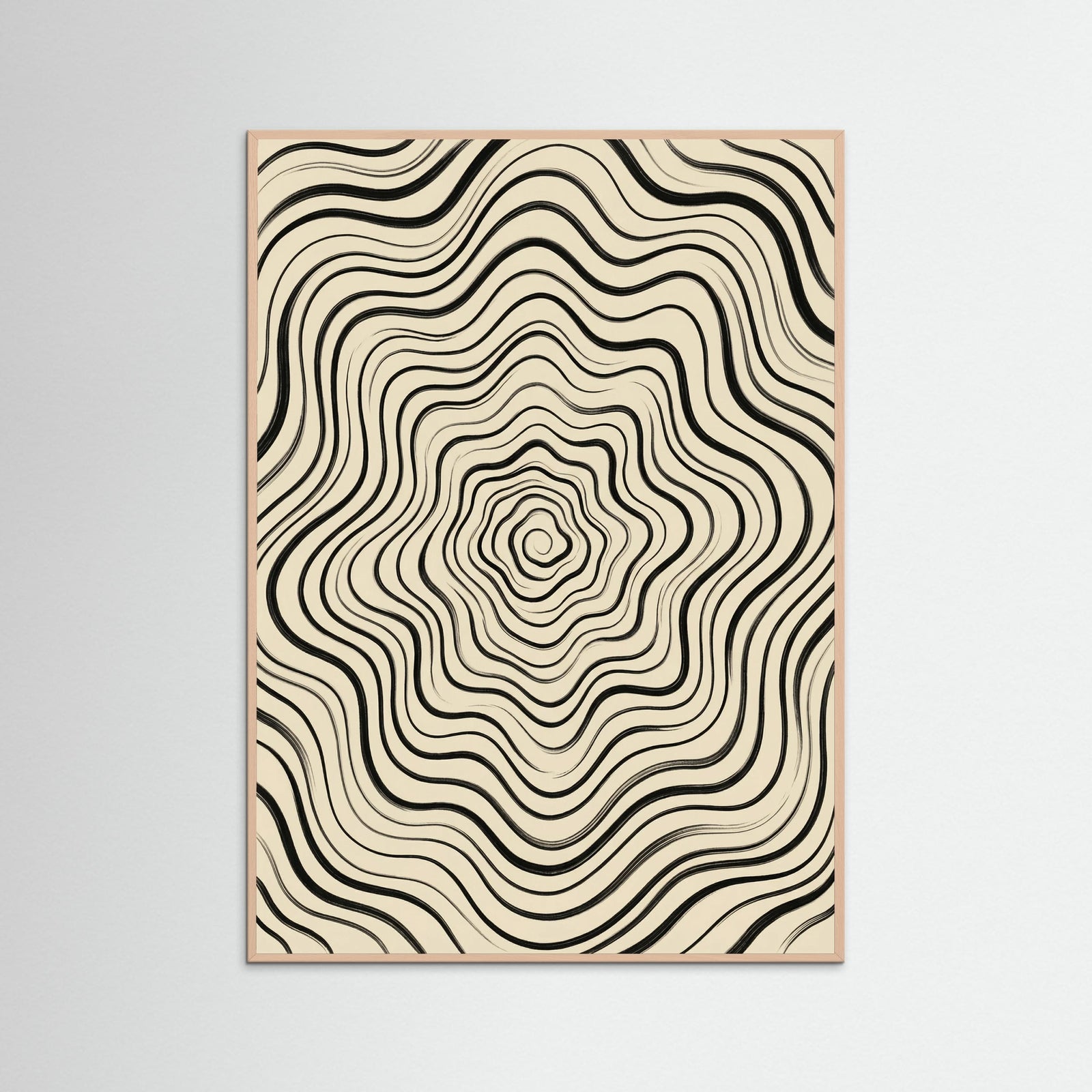Rose Wood Fluid Stripes