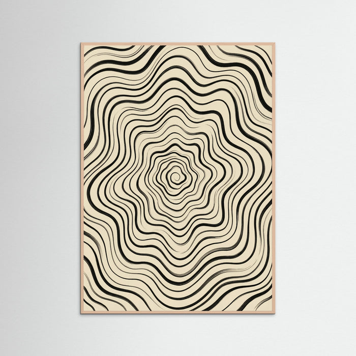 Rose Wood Fluid Stripes