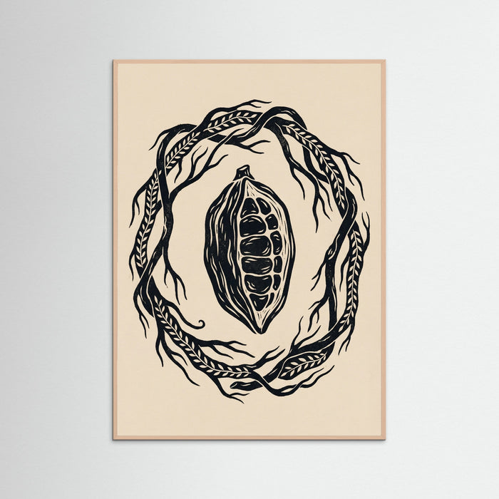 Rose Wood Foliage Frame
