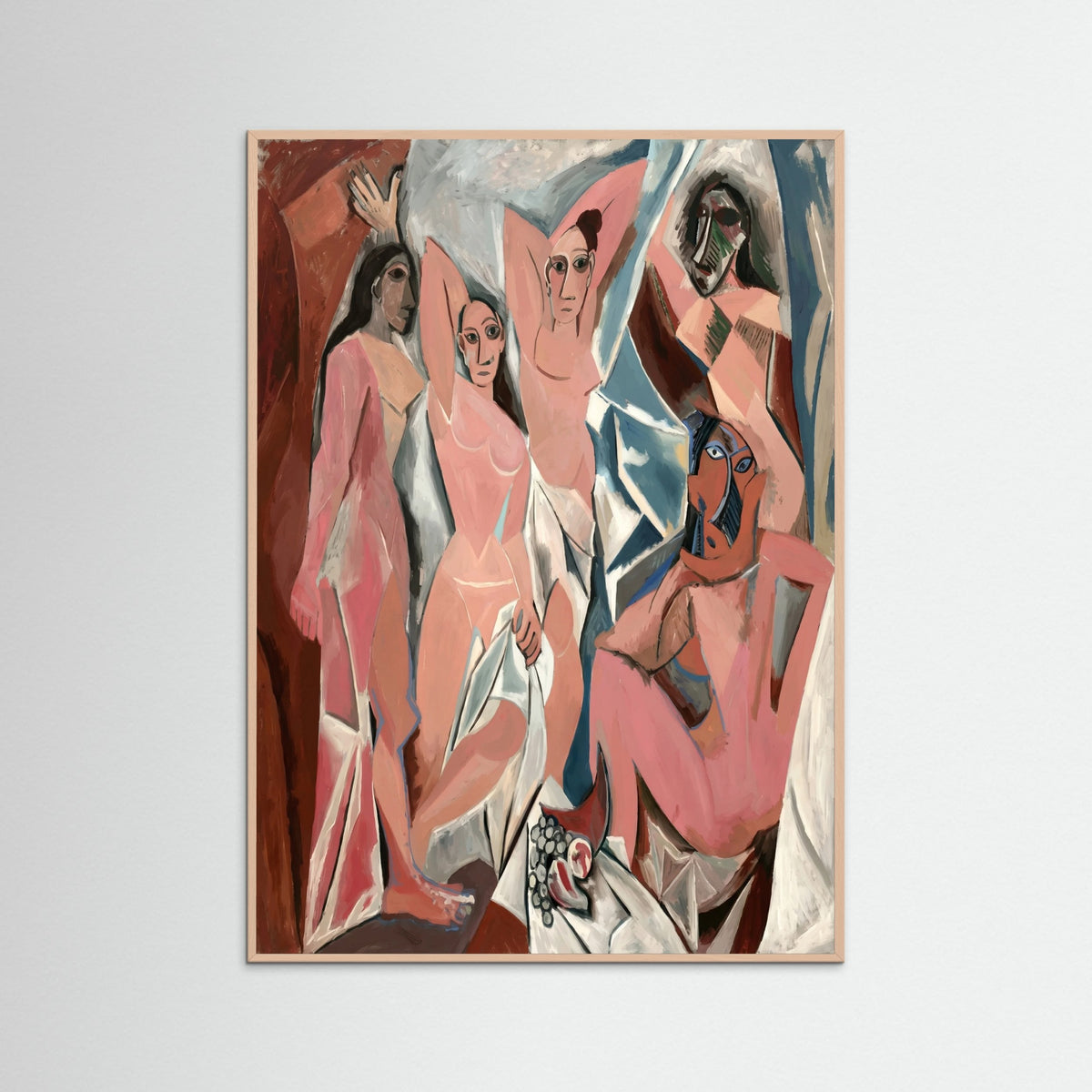Rose Wood Fragmented Figures