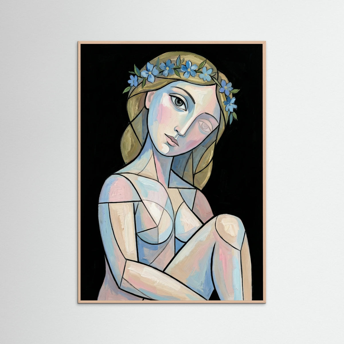 Rose Wood Garlanded Visage