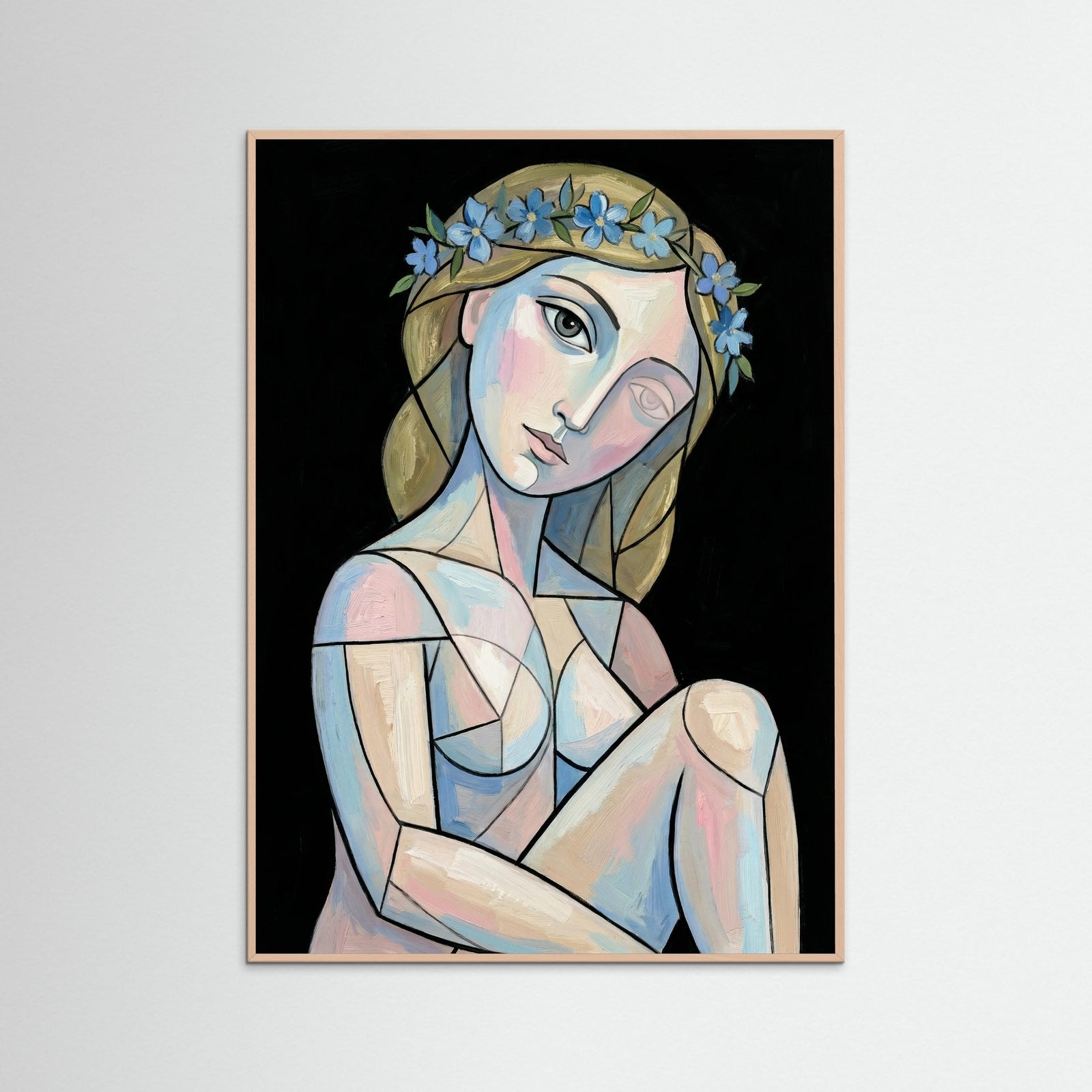 Rose Wood Garlanded Visage